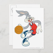 BUGS BUNNY™ treibt durch den Wettbewerb Postkarte (Vorne/Hinten)