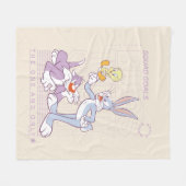 BUGS BUNNY™, TWEETY™, SYLVESTER™ Squad Goals Fleecedecke (Vorderseite (Horizontal))