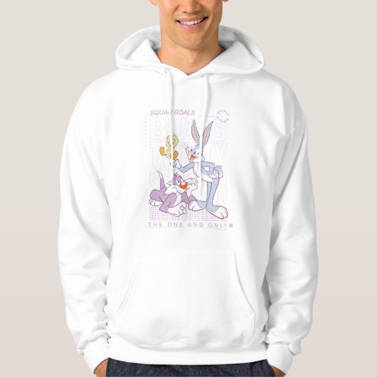 BUGS BUNNY™, TWEETY™, SYLVESTER™ Squad Goals Hoodie (Vorderseite)