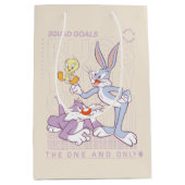BUGS BUNNY™, TWEETY™, SYLVESTER™ Squad Goals Mittlere Geschenktüte (Vorderseite)