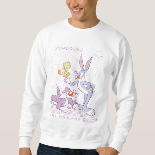 BUGS BUNNY™, TWEETY™, SYLVESTER™ Squad Goals Sweatshirt (Vorderseite)