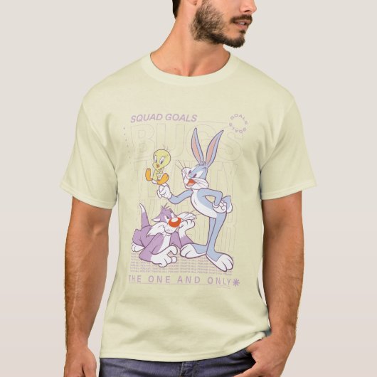 BUGS BUNNY™, TWEETY™, SYLVESTER™ Squad Goals T-Shirt (Vorderseite)