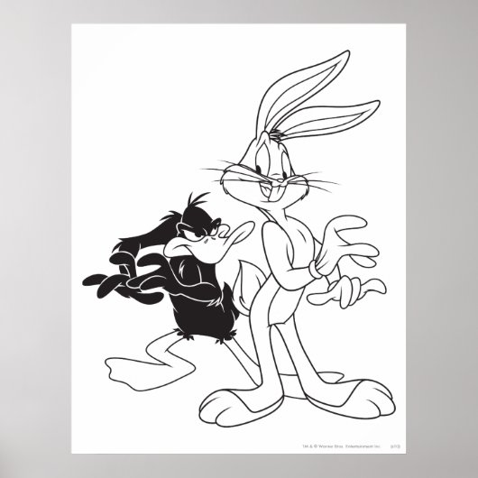 BUGS BUNNY™ und DAFFY DUCK™ Poster (Vorne)