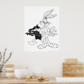 BUGS BUNNY™ und DAFFY DUCK™ Poster (Küche)