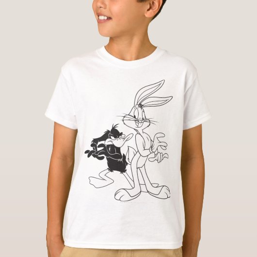 BUGS BUNNY™ und DAFFY DUCK™ T-Shirt (Vorderseite)