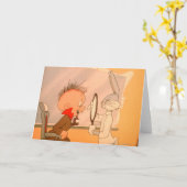 BUGS BUNNY™ und ELMER FUDD™ 2 Karte (Gelbe Blume)