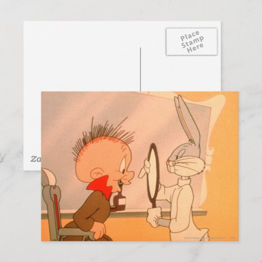 BUGS BUNNY™ und ELMER FUDD™ 2 Postkarte (Vorne/Hinten)