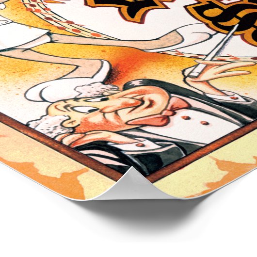 BUGS BUNNY™ und ELMER FUDD™ Musical Poster (Ecke)