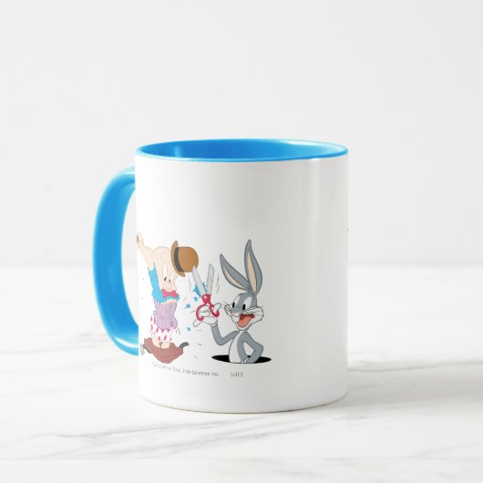 BUGS BUNNY™ und ELMER FUDD™ Tasse (Vorderseite Links)