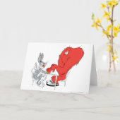 BUGS BUNNY™ und Gossamer 2 Karte (Gelbe Blume)