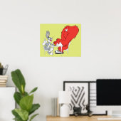 BUGS BUNNY™ und Gossamer 2 Poster (Heimbüro)