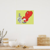 BUGS BUNNY™ und Gossamer 2 Poster (Küche)