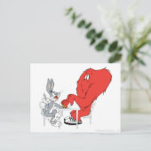 BUGS BUNNY™ und Gossamer Postkarte (Stehend Vorderseite)