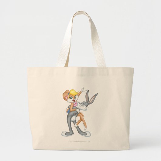 BUGS BUNNY™ und Lola Bunny 2 Jumbo Stoffbeutel (Vorne)