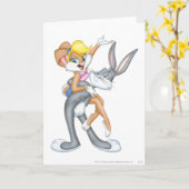 BUGS BUNNY™ und Lola Bunny 2 Karte (Gelbe Blume)