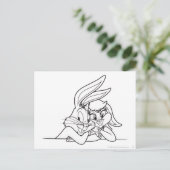 BUGS BUNNY™ und Lola Bunny 3 Postkarte (Stehend Vorderseite)