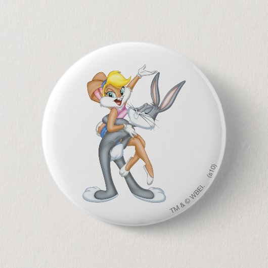 BUGS BUNNY™ und Lola Bunny Button (Vorderseite)