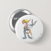 BUGS BUNNY™ und Lola Bunny Button (Vorne & Hinten)