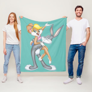 BUGS BUNNY™ und Lola Bunny Fleecedecke