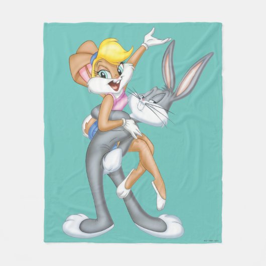BUGS BUNNY™ und Lola Bunny Fleecedecke (Vorderseite)