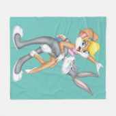 BUGS BUNNY™ und Lola Bunny Fleecedecke (Vorderseite (Horizontal))