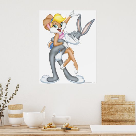 BUGS BUNNY™ und Lola Bunny Poster (Küche)
