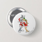 BUGS BUNNY™ und Lola Mistletoe Kiss Button (Vorne & Hinten)