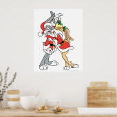 BUGS BUNNY™ und Lola Mistletoe Kiss Poster (Küche)