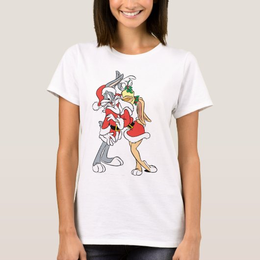 BUGS BUNNY™ und Lola Mistletoe Kiss T-Shirt (Vorderseite)