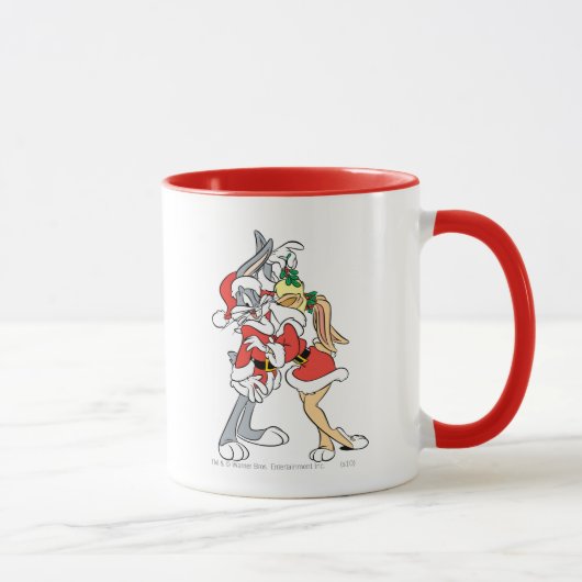 BUGS BUNNY™ und Lola Mistletoe Kiss Tasse (Rechts)