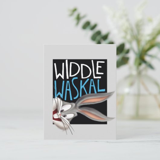 BUGS BUNNY™ - Waskal-Widdle Postkarte (Stehend Vorderseite)