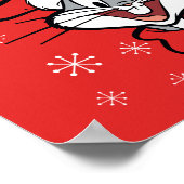 BUGS BUNNY™ Weihnachtsstimmung Poster (Ecke)