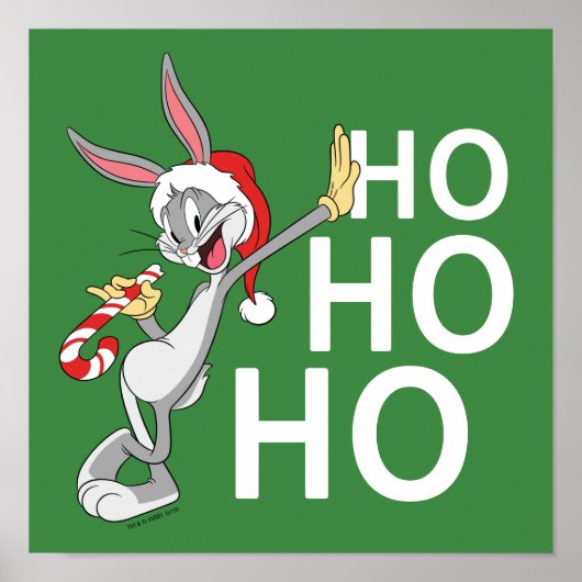 BUGS BUNNY™ With Candy Cane Poster (Vorne)