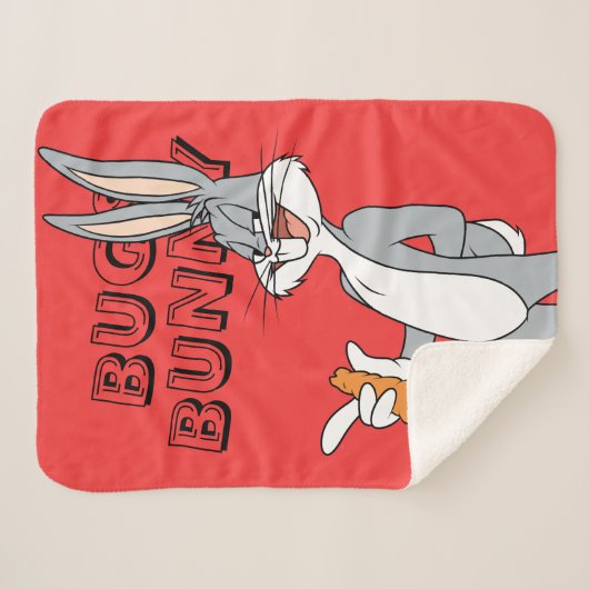 BUGS BUNNY™ With Carrot Sherpadecke (Vorderseite (Horizontal))