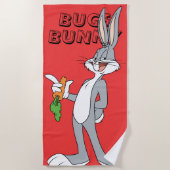 BUGS BUNNY™ With Carrot Strandtuch (Vorderseite)