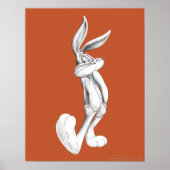 BUGS BUNNY™ Zeichnend 2 Poster (Vorne)