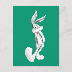 BUGS BUNNY™ Zeichnend Postkarte