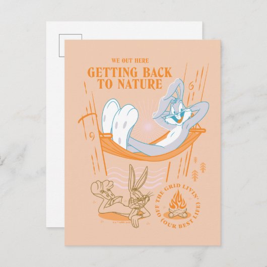 BUGS BUNNY™ - Zurück in die Natur Postkarte (Vorne/Hinten)