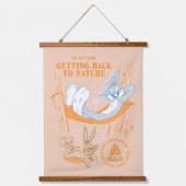 BUGS BUNNY™ - Zurück in die Natur Wandteppich Mit Holzrahmen (Vorderseite)