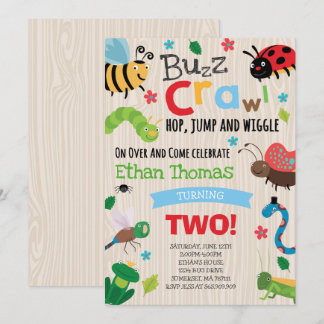 Bugs Geburtstag Einladung Boy Bugs Geburtstagspart