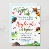 Bugs Geburtstagseinladung Bug 1. Einladung (Vorne/Hinten)