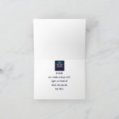 Bugs Hintern Light Up Firefly Blitze Bug Funny Karte (Innenseite)