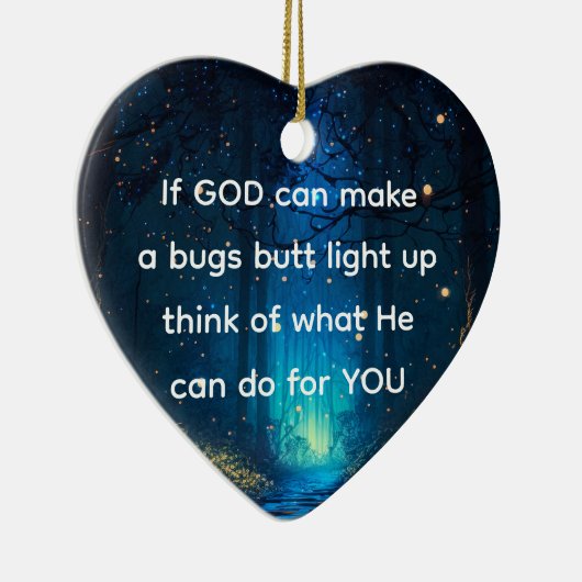 Bugs Hintern Light Up Firefly Blitze Bug Funny Keramik Ornament (Rechts)