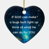 Bugs Hintern Light Up Firefly Blitze Bug Funny Keramik Ornament (Hinten)