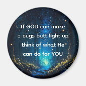 Bugs Hintern Light Up Firefly Blitze Bug Funny Magnet (Vorne)