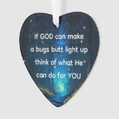 Bugs Hintern Light Up Firefly Blitze Bug Funny Ornament (Vorderseite)