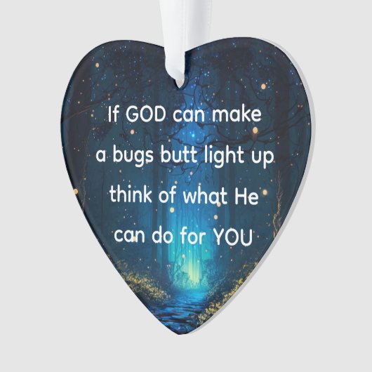 Bugs Hintern Light Up Firefly Blitze Bug Funny Ornament (Vorderseite)