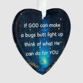 Bugs Hintern Light Up Firefly Blitze Bug Funny Ornament (Vorderseite)