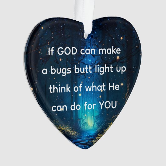 Bugs Hintern Light Up Firefly Blitze Bug Funny Ornament (Vorderseite)
