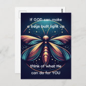 Bugs Hintern Light Up Firefly Blitze Bug Funny Postkarte (Vorne/Hinten)